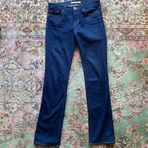 J Brand Mid Rise Straight Leg Jeans